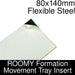 Formation Movement Tray: 80x140mm Flexible Steel Insert for ROOMY Tray-Movement Trays-LITKO Game Accessories