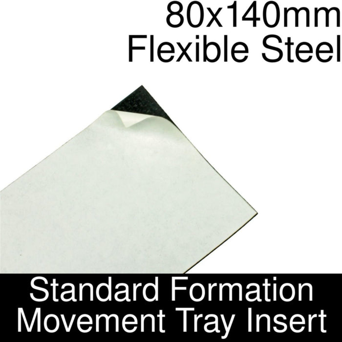 Formation Movement Tray: 80x140mm Flexible Steel Insert for Standard Tray-Movement Trays-LITKO Game Accessories