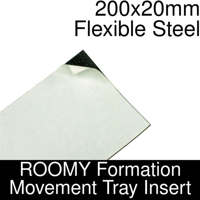 Formation Movement Tray: 200x20mm Flexible Steel Insert for ROOMY Tray-Movement Trays-LITKO Game Accessories