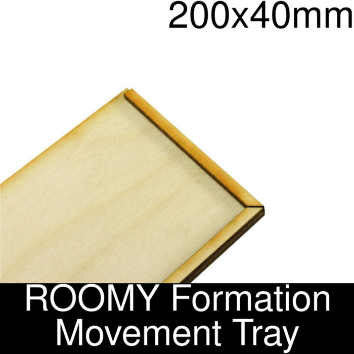 Formation Movement Tray: 200x40mm ROOMY Tray Kit - LITKO Game Accessories