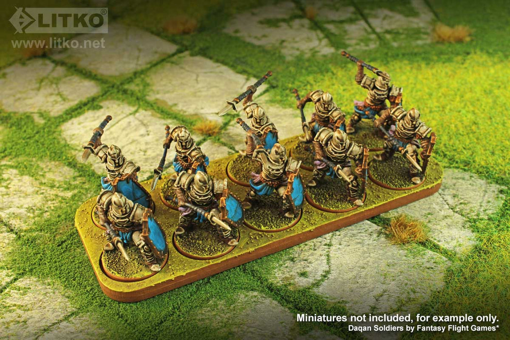 LITKO 5x2 Formation Skirmish Tray for 25mm Circle Bases-Movement Trays-LITKO Game Accessories