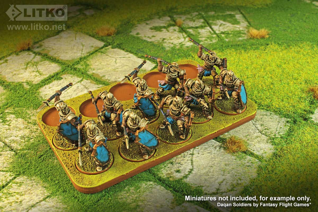 LITKO 5x3 Formation Skirmish Tray for 25mm Circle Bases-Movement Trays-LITKO Game Accessories