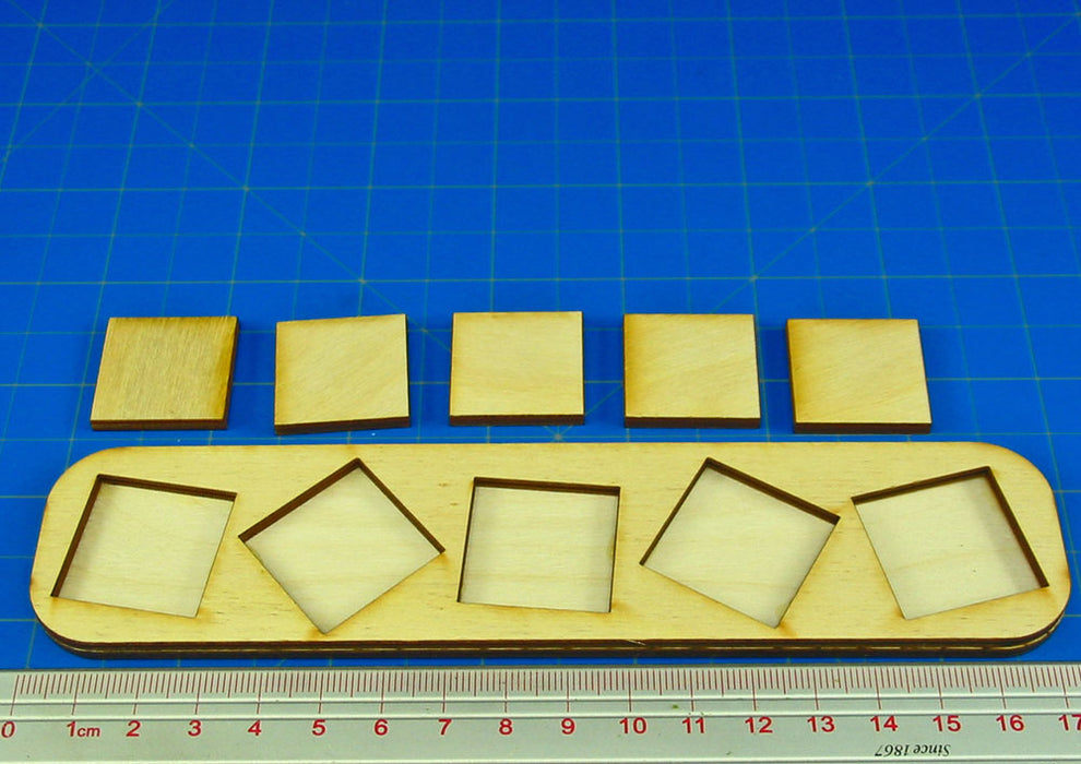 5x1 Formation Skirmish Tray for 25mm Square Bases-Movement Trays-LITKO Game Accessories