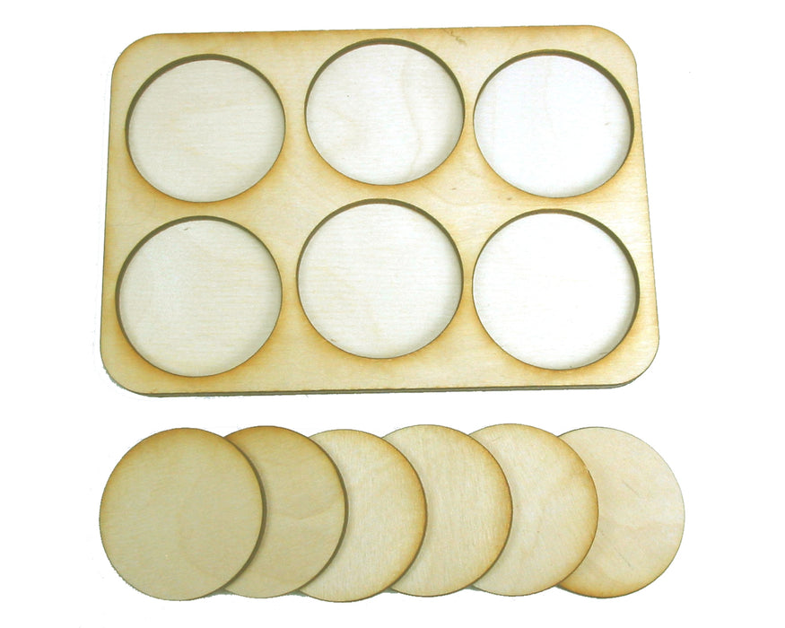 3x2 Formation Skirmish Tray for 40mm Circle Bases-Movement Trays-LITKO Game Accessories
