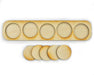 5x1 Formation Skirmish Tray for 30mm Circle Bases-Movement Trays-LITKO Game Accessories