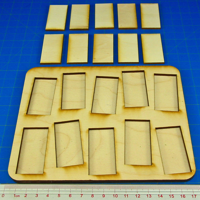 5x2 Formation Skirmish Tray for 25x50mm Rectangular Bases-Movement Trays-LITKO Game Accessories