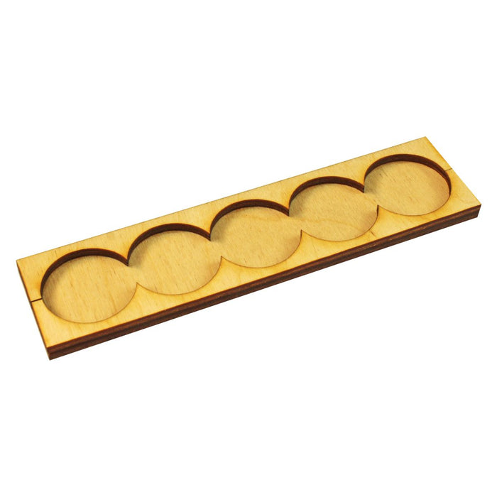 LITKO 5x1 Formation Rank Tray for 25mm Circle Bases-Movement Trays-LITKO Game Accessories