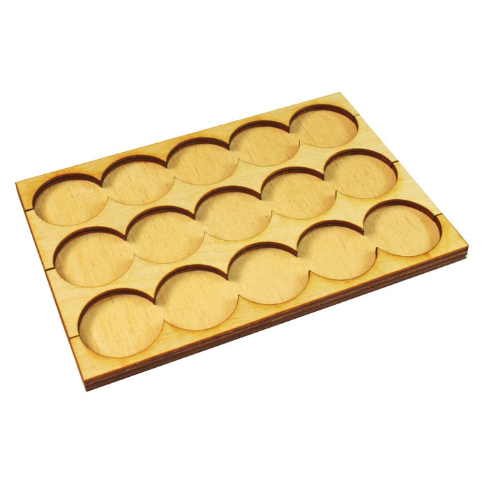 LITKO 5x3 Formation Rank Tray for 25mm Circle Bases-Movement Trays-LITKO Game Accessories