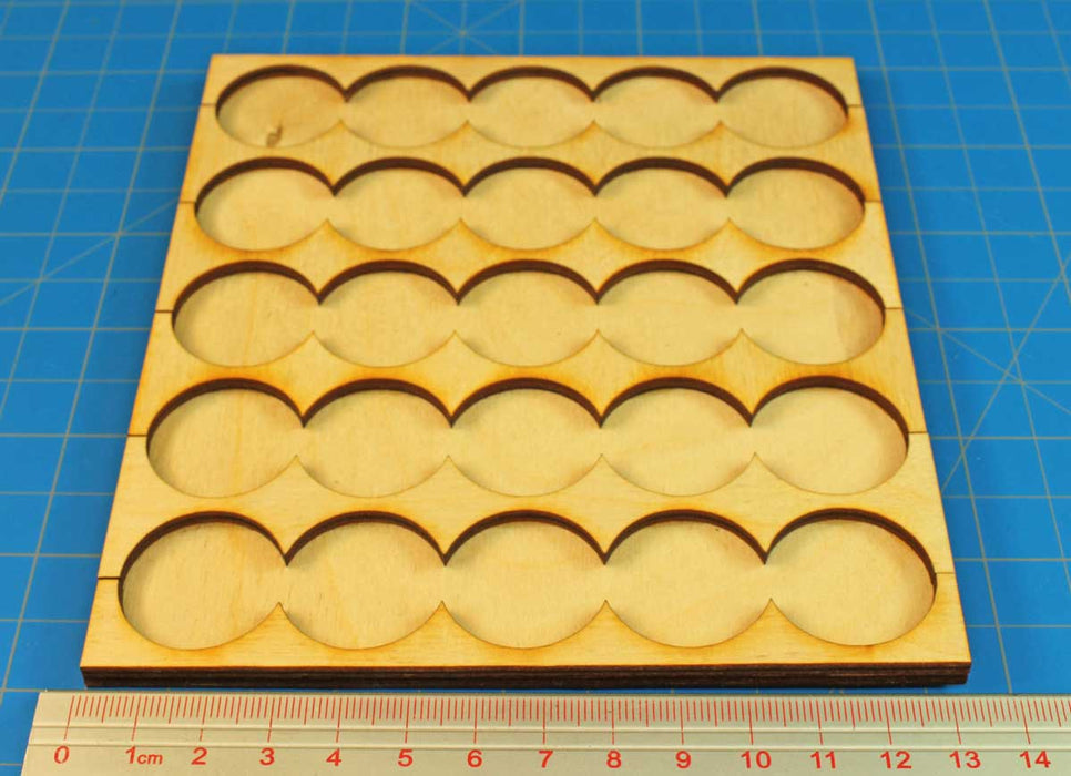 LITKO 5x5 Formation Rank Tray for 25mm Circle Bases-Movement Trays-LITKO Game Accessories