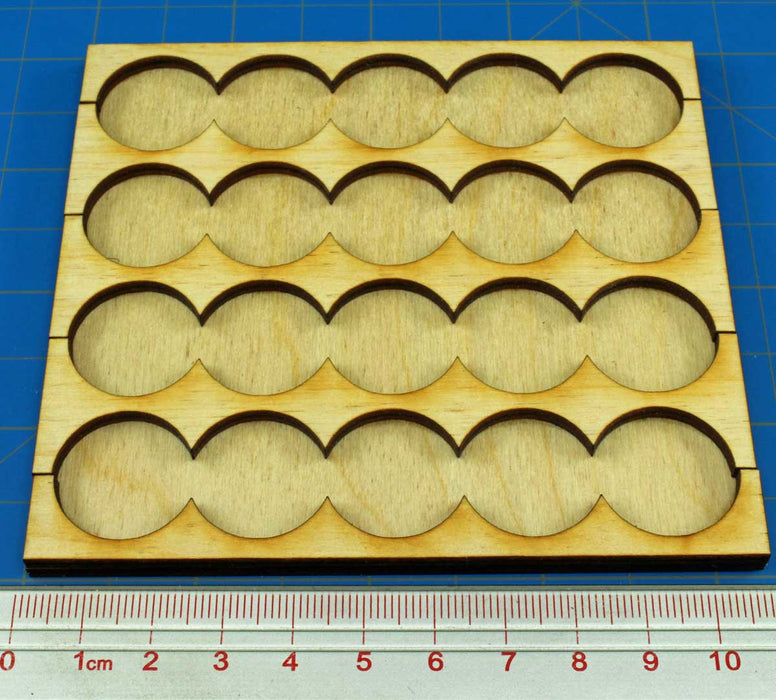 5x4 Formation Rank Tray for 20mm Circle Bases-Movement Trays-LITKO Game Accessories