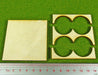 2x2 Formation Rank Tray for 30mm Circle Bases-Movement Trays-LITKO Game Accessories