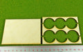 3x2 Formation Rank Tray for 30mm Circle Bases-Movement Trays-LITKO Game Accessories