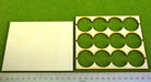 4x3 Formation Rank Tray for 30mm Circle Bases-Movement Trays-LITKO Game Accessories