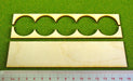 5x1 Formation Rank Tray for 30mm Circle Bases-Movement Trays-LITKO Game Accessories