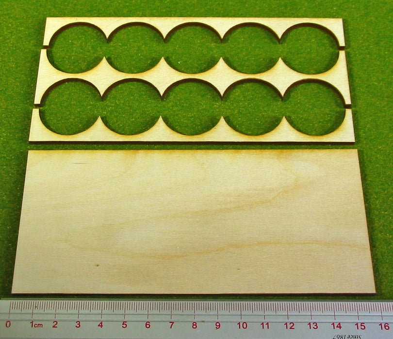 5x2 Formation Rank Tray for 30mm Circle Bases-Movement Trays-LITKO Game Accessories