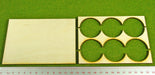 3x2 Formation Rank Tray for 40mm Circle Bases-Movement Trays-LITKO Game Accessories
