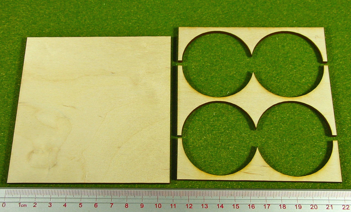 2x2 Formation Rank Tray for 50mm Circle Bases-Movement Trays-LITKO Game Accessories