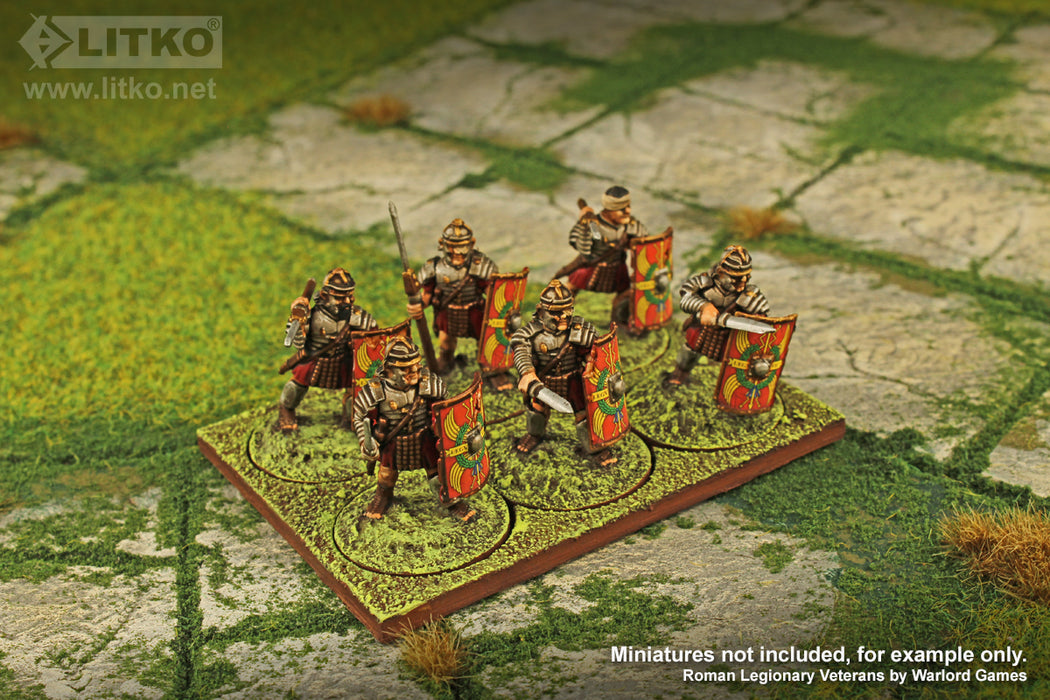 LITKO 3x2 Formation Tray for 25mm Circle Bases Compatible with Dux Bellorum-Movement Trays-LITKO Game Accessories
