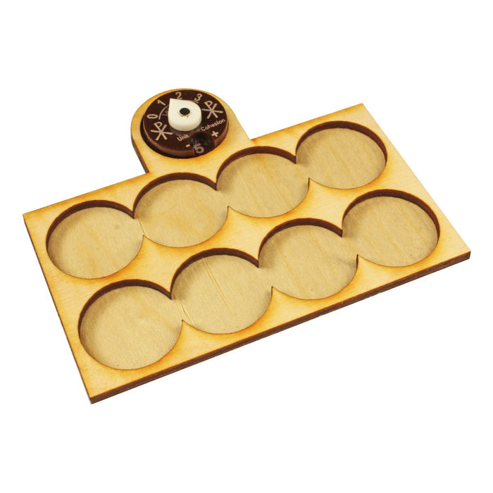 LITKO 4x2 Formation Tray with Dial for 25mm Circle Bases Compatible with Dux Bellorum - LITKO Game Accessories