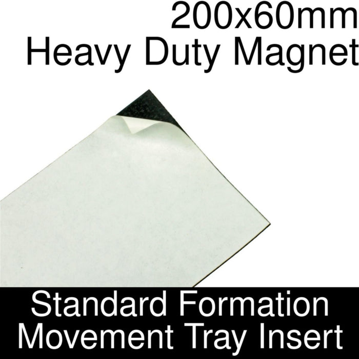 Formation Movement Tray: 200x60mm Heavy Duty Magnet Insert for Standard Tray-Movement Trays-LITKO Game Accessories