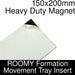 Formation Movement Tray: 150x200mm Heavy Duty Magnet Insert for ROOMY Tray-Movement Trays-LITKO Game Accessories