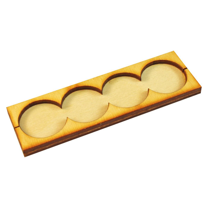 LITKO 4x1 Formation Rank Tray for 25mm Circle Bases-Movement Trays-LITKO Game Accessories