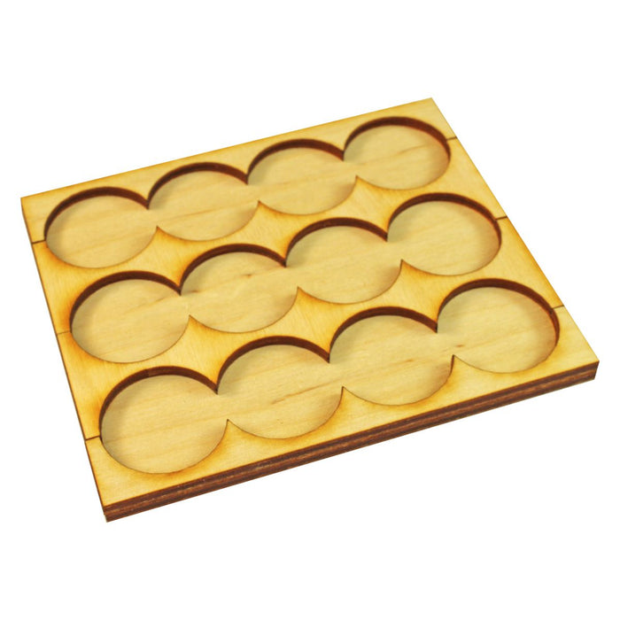 LITKO 4x3 Formation Rank Tray for 25mm Circle Bases-Movement Trays-LITKO Game Accessories