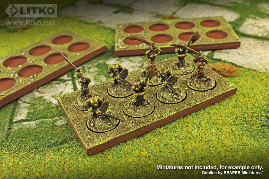LITKO Ring War Unit Tray for 20mm Circle Bases, Compatible with War of the Ring (3)-Movement Trays-LITKO Game Accessories