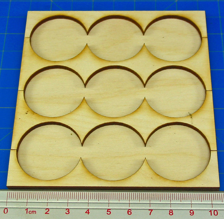 3x3 Formation Rank Tray for 32mm Circle Bases-Movement Trays-LITKO Game Accessories