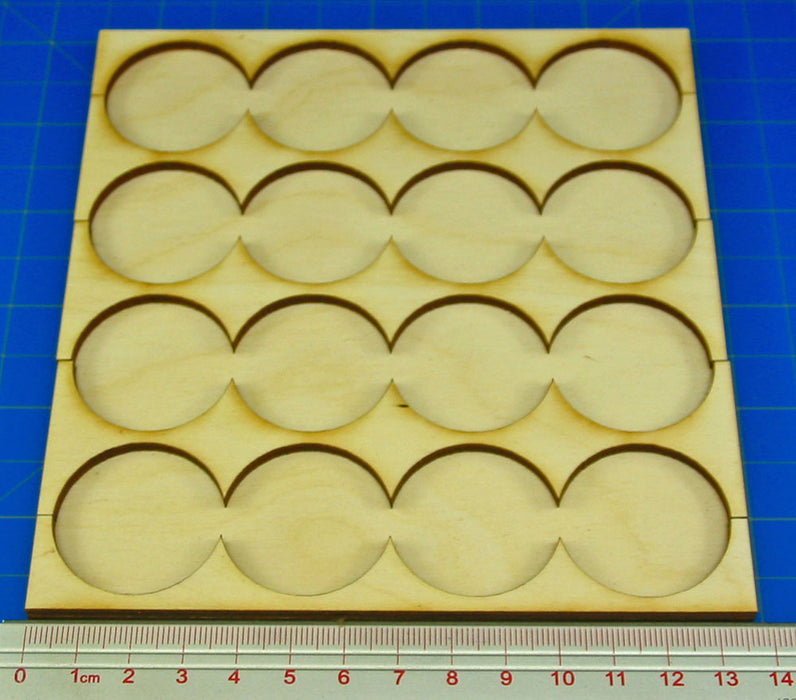 4x4 Formation Rank Tray for 32mm Circle Bases-Movement Trays-LITKO Game Accessories