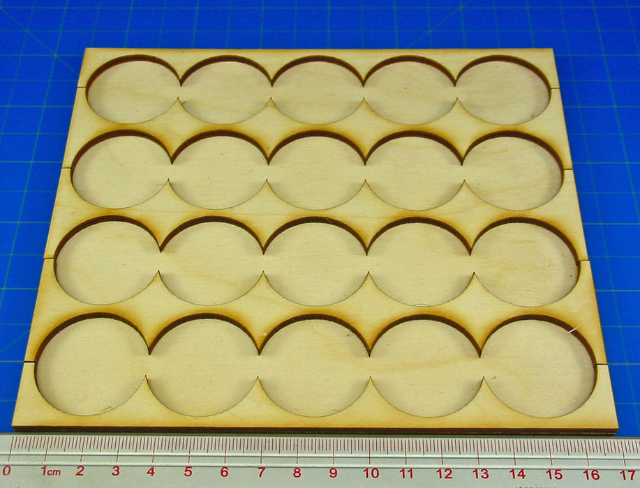 5x4 Formation Rank Tray for 32mm Circle Bases-Movement Trays-LITKO Game Accessories