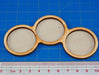 3-Figure 32mm Circle Horde Tray-Movement Trays-LITKO Game Accessories