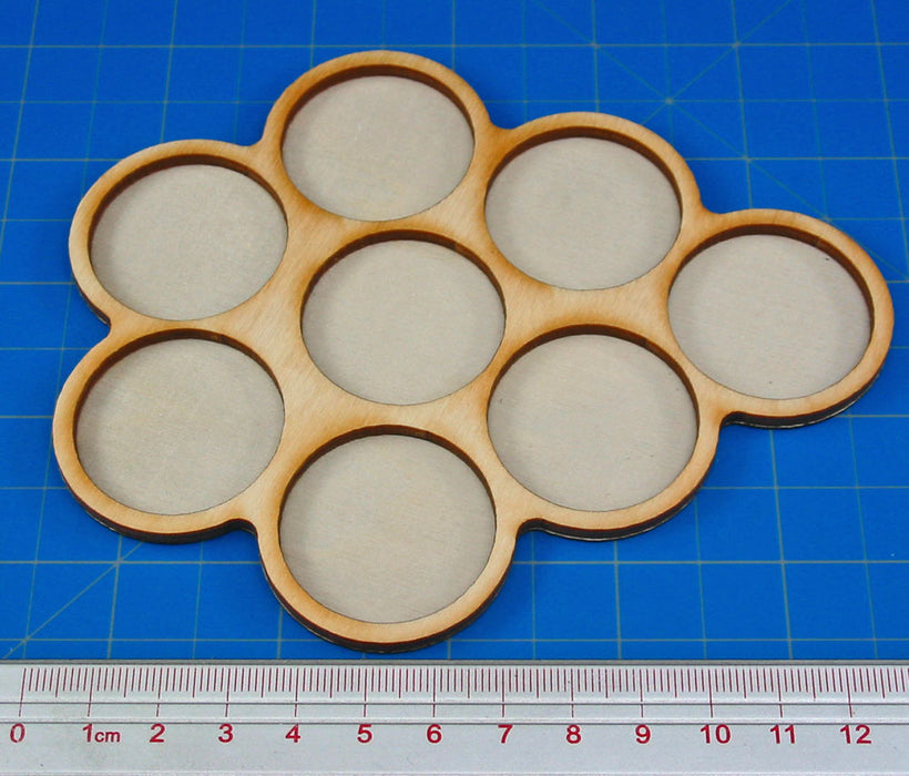 8-Figure 32mm Circles Horde Tray-Movement Trays-LITKO Game Accessories