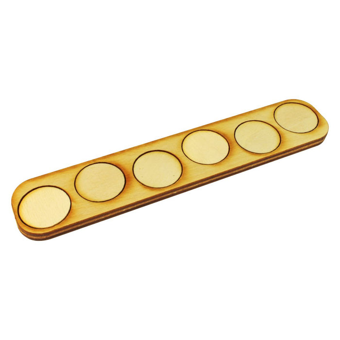 LITKO 6x1 Formation Skirmish Tray for 25mm Circle Bases-Movement Trays-LITKO Game Accessories