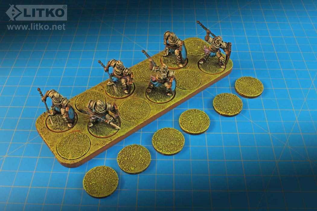 LITKO 6x2 Formation Skirmish Tray for 25mm Circle Bases-Movement Trays-LITKO Game Accessories