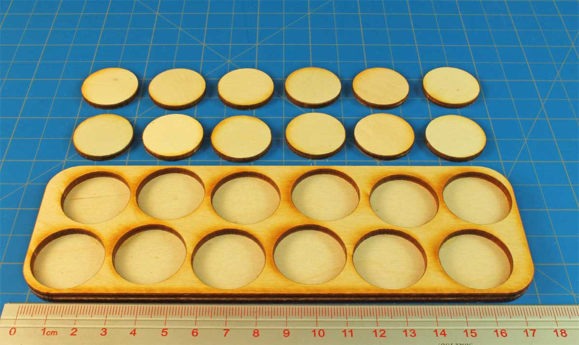 LITKO 6x2 Formation Skirmish Tray for 25mm Circle Bases-Movement Trays-LITKO Game Accessories