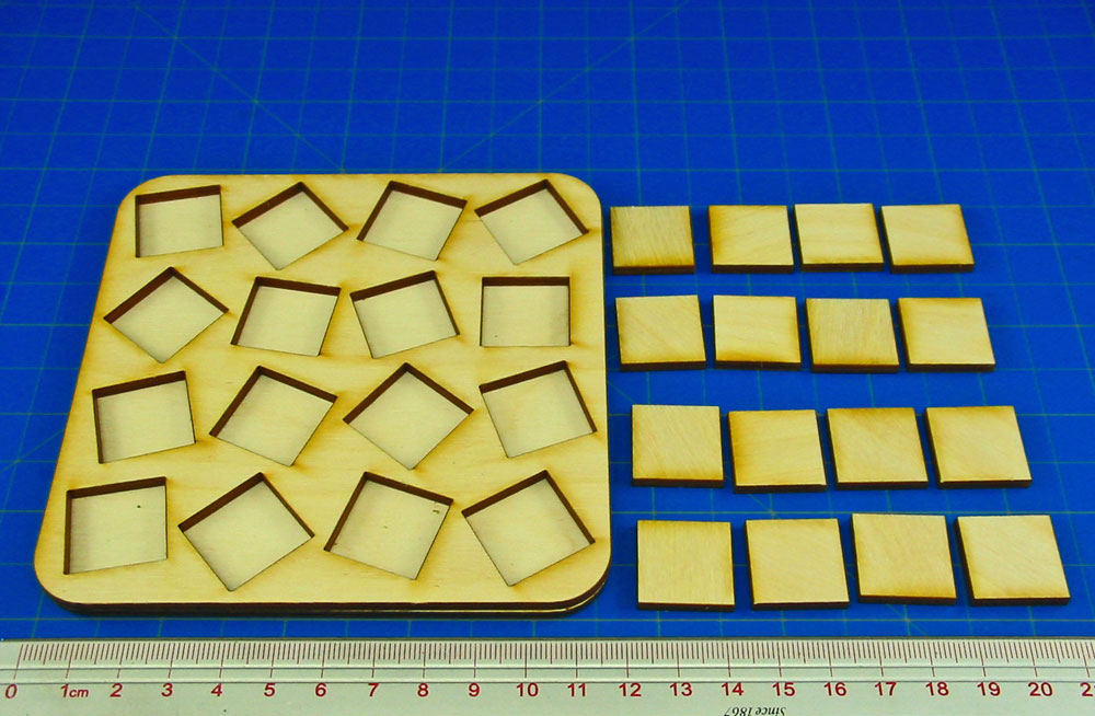 4x4 Formation Skirmish Tray for 20mm Square Bases-Movement Trays-LITKO Game Accessories