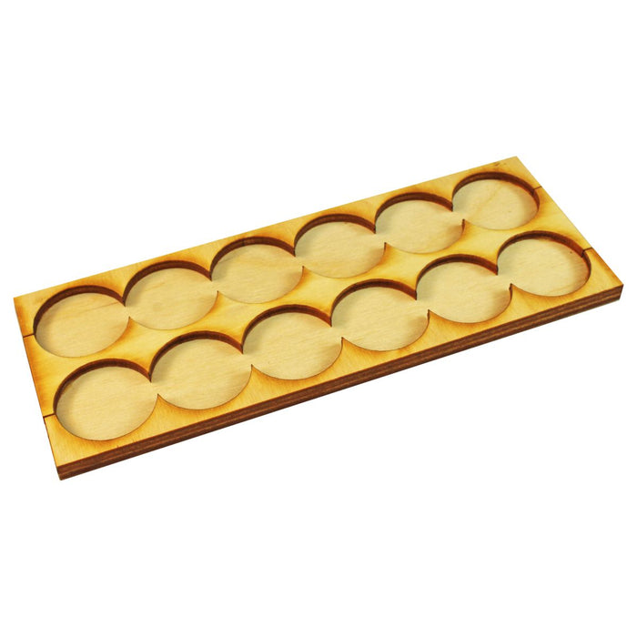 LITKO 6x2 Formation Rank Tray for 25mm Circle Bases-Movement Trays-LITKO Game Accessories