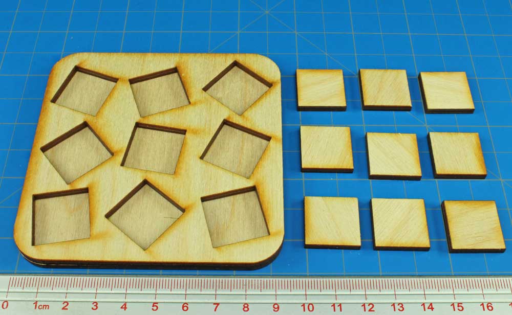 3x3 Formation Skirmish Tray for 20mm Square Bases-Movement Trays-LITKO Game Accessories