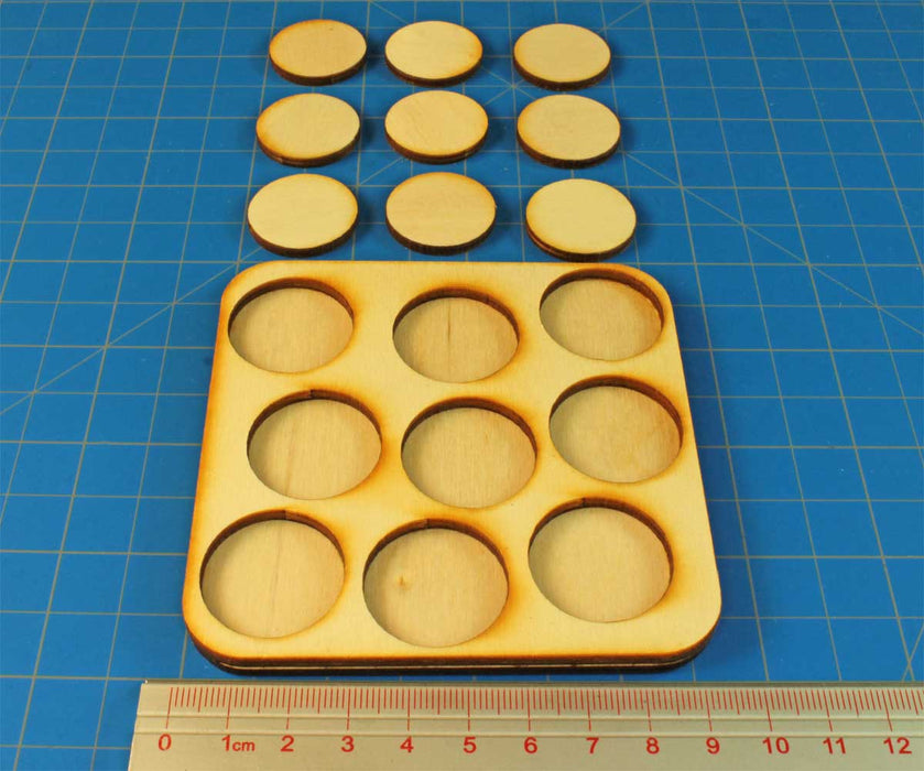 LITKO 3x3 Formation Skirmish Tray for 25mm Circle Bases-Movement Trays-LITKO Game Accessories