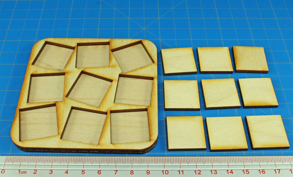 3x3 Formation Skirmish Tray for 25mm Square Bases-Movement Trays-LITKO Game Accessories