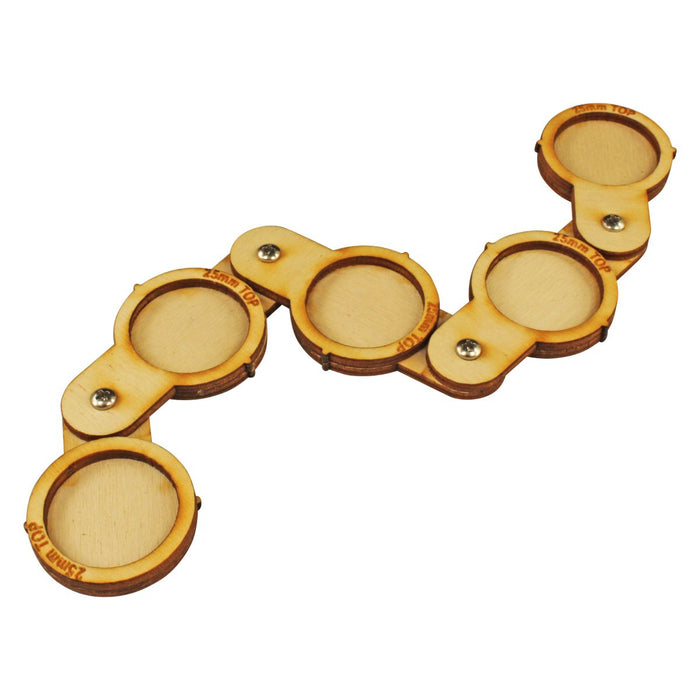 LITKO One Inch Coherency 5-Figure Flex Tray Kit, 25mm Circle Bases-Movement Trays-LITKO Game Accessories