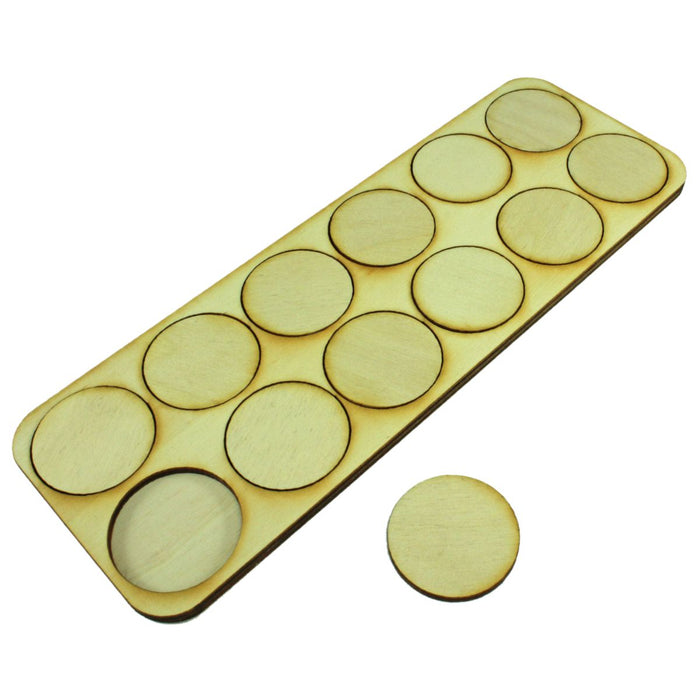 6x2 Formation Skirmish Tray for 32mm Circle Bases-Movement Trays-LITKO Game Accessories