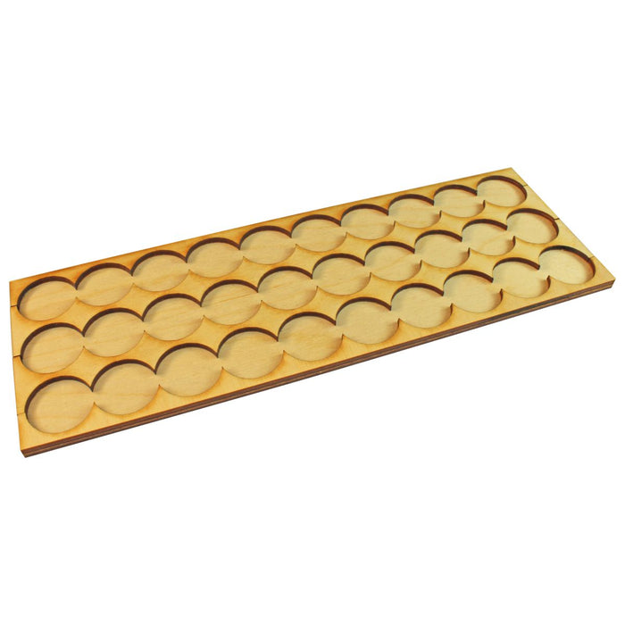 LITKO 10x3 Formation Rank Tray for 25mm Circle Bases-Movement Trays-LITKO Game Accessories