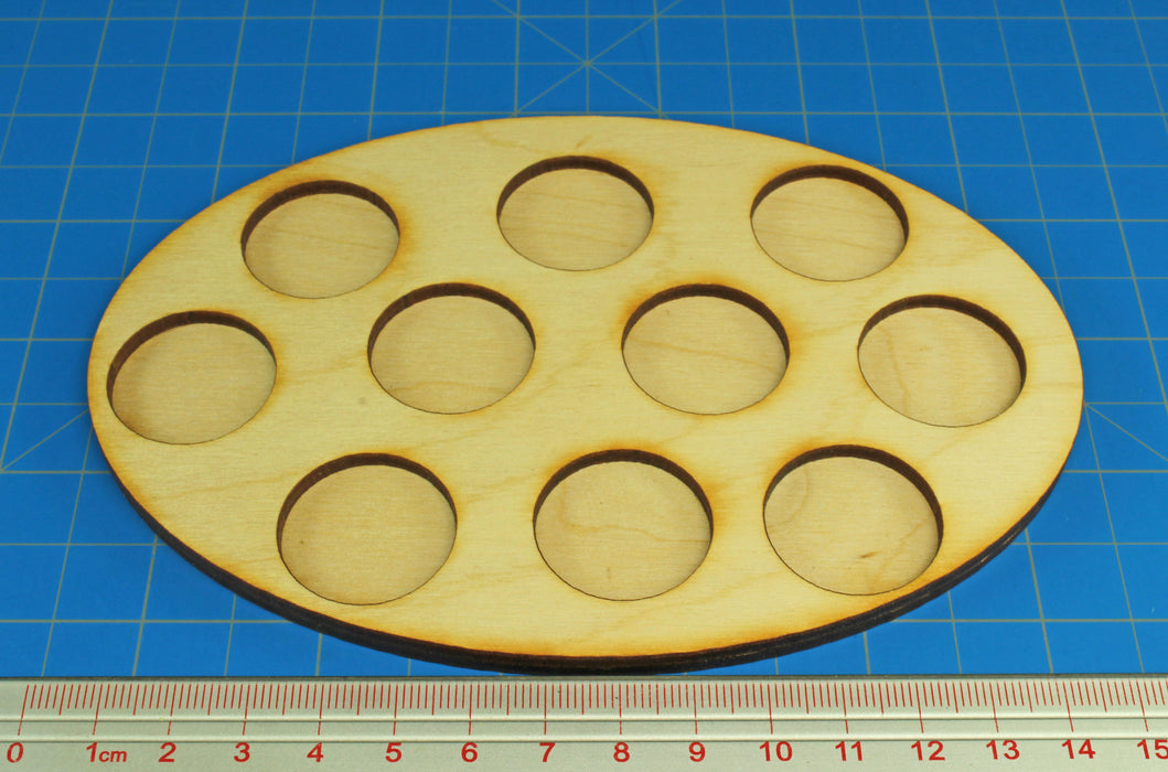 LITKO 104x152mm Oval Squad Tray for 10-25mm Circle Bases-Movement Trays-LITKO Game Accessories