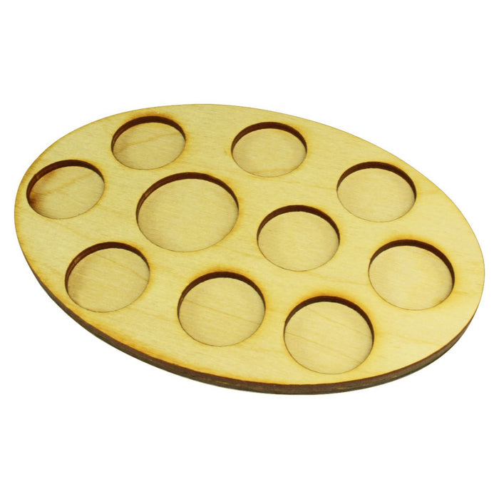 LITKO 104x152mm Oval Command Tray for 9-25mm & 1-32mm Circle Bases-Movement Trays-LITKO Game Accessories
