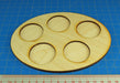 LITKO 5-Figure 126x167mm Oval Squad Tray for 40mm Circle Bases-Movement Trays-LITKO Game Accessories