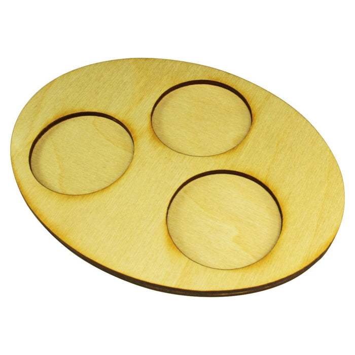 LITKO 3-Figure 126x167mm Oval Squad Tray for 50mm Circle Bases-Movement Trays-LITKO Game Accessories