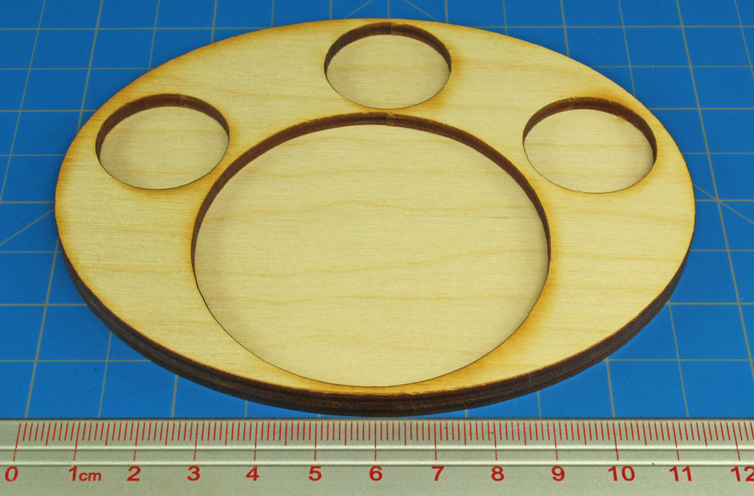 LITKO 97x122mm Oval Support Tray for 3-25mm & 1-65mm Circle Bases-Movement Trays-LITKO Game Accessories