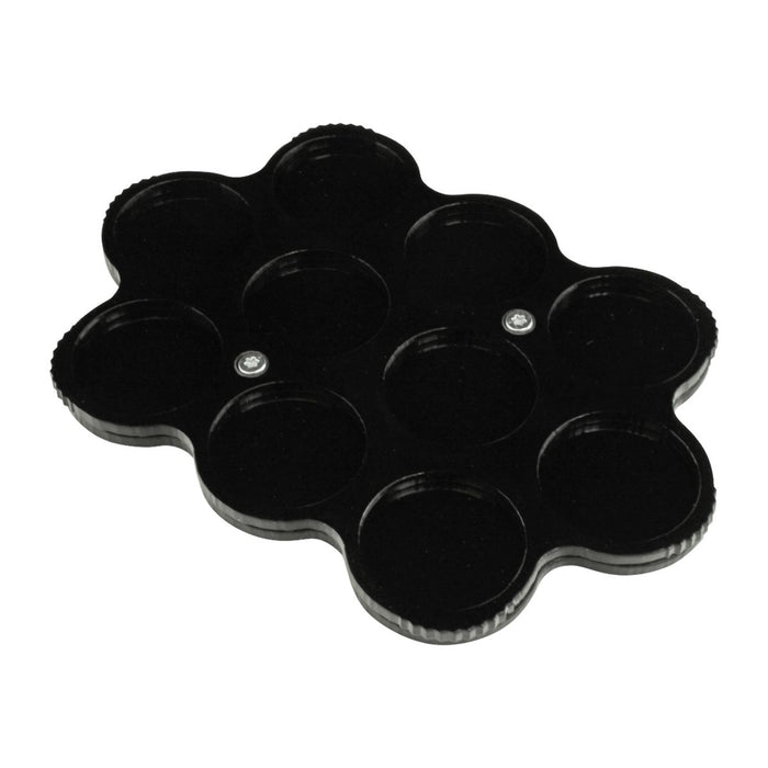 LITKO 10-Figure 25mm Circle Display Tray, Black-Movement Trays-LITKO Game Accessories